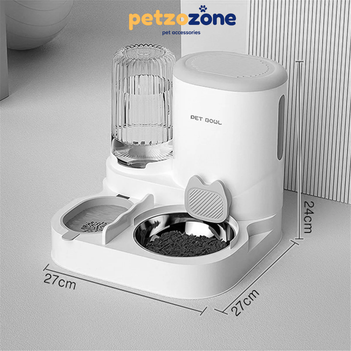 Petzozone™PetHydrate Automatic Cat Bowl & Water Fountain